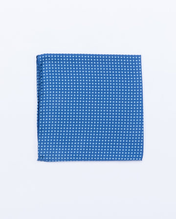 Dark Blue Pocket Squares 100% Silk